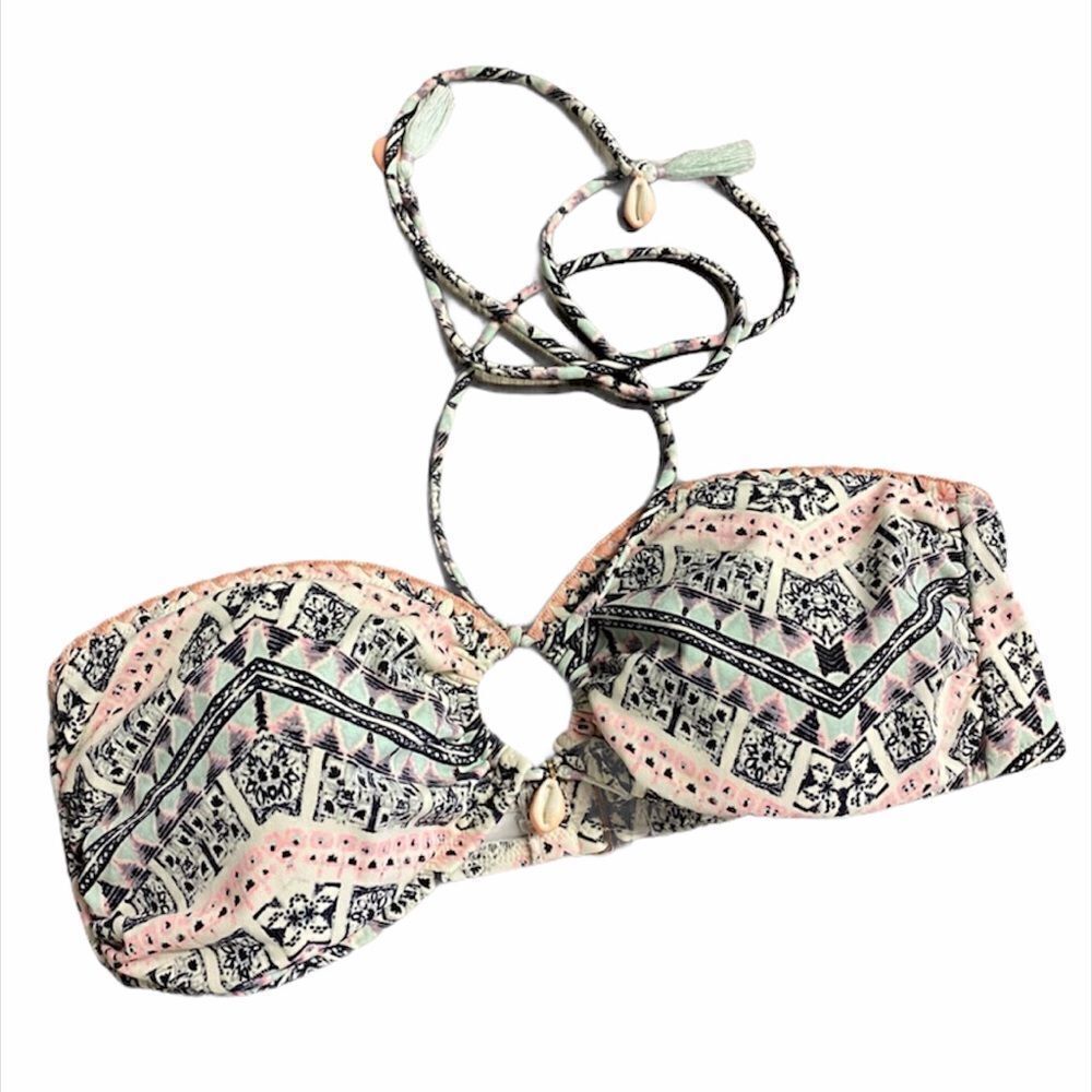 ✨VS Pink Green Aztec Shell Bikini Top✨ - Picture 2 of 8